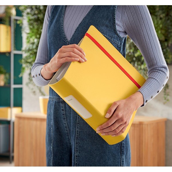 Żółty segregator biurowy Leitz Cosy, A4-image-1