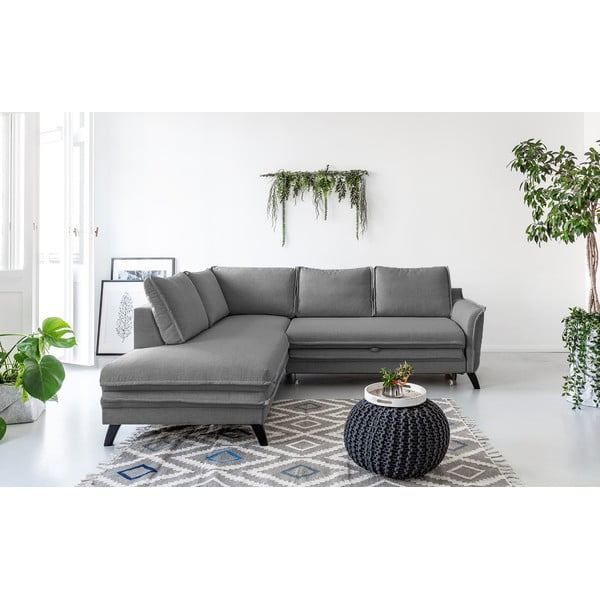 Szary narożnik rozkładany Miuform Charming Charlie L, lewostronny-image-1