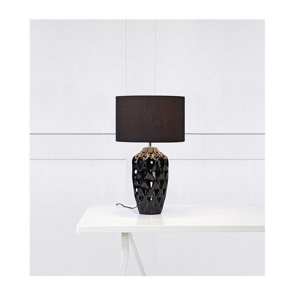 Czarna lampa stołowa Markslöjd Ben, ø 26 cm-image-1