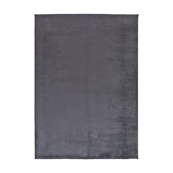 Ciemnoszary dywan z mikrowłókna 160x220 cm Coraline Liso – Universal