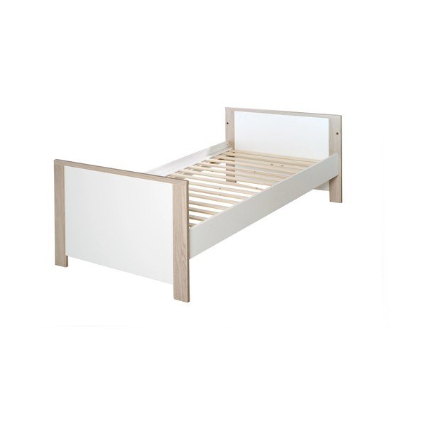 Biało-naturalne łóżeczko 70x140 cm Olaf – Roba-image-2