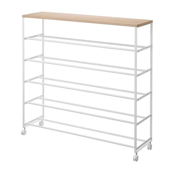 Biały metalowy regał na buty 90,5x87x26 cm Tower – YAMAZAKI