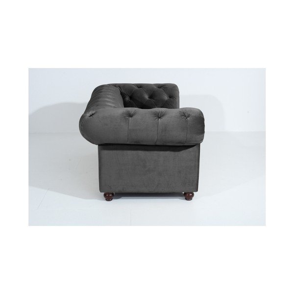 Antracytowa sofa Max Winzer Orleans Velvet, 196 cm-image-4