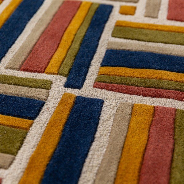 Wełniany dywan tkany ręcznie 140x200 cm Lattice Shaped  – Flair Rugs-image-3