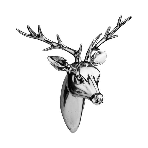 Statuetka Deer Head Silver