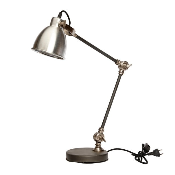 Lampa stołowa w srebrnej barwie Hübsch Jasmine
