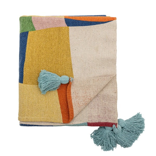 Koc dziecięcy z bawełny z recyklingu 130x160 cm Colorine – Bloomingville Mini-image-4