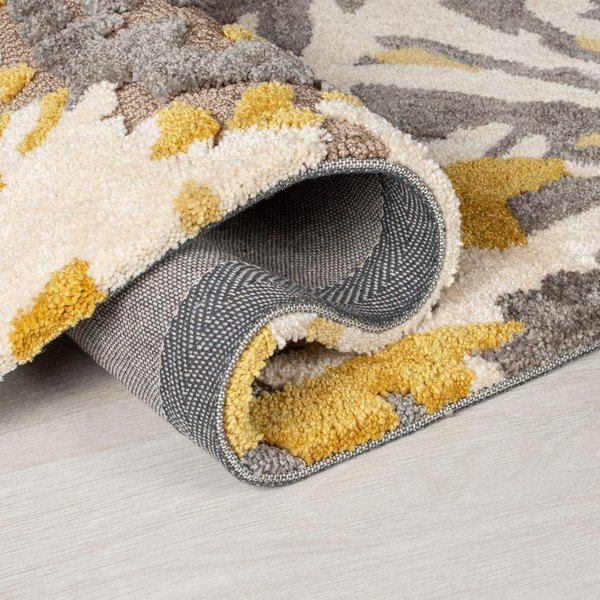 Szaro-żółty dywan Flair Rugs Soft Floral, 160x230 cm-image-1