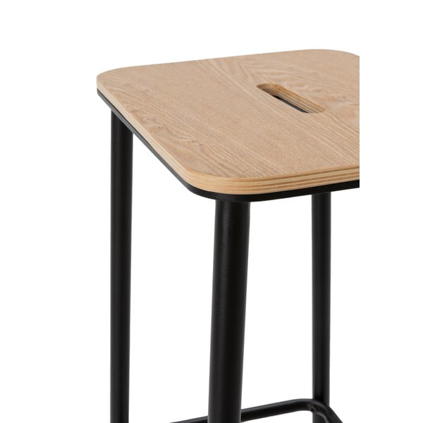 Czarne hokery zestaw 2 szt. (wysokość siedziska 65 cm) Abba – Marckeric-image-4