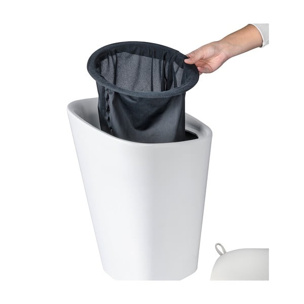 Biały kosz na pranie i taboret w jednym Wenko Candy, 20 l-image-4