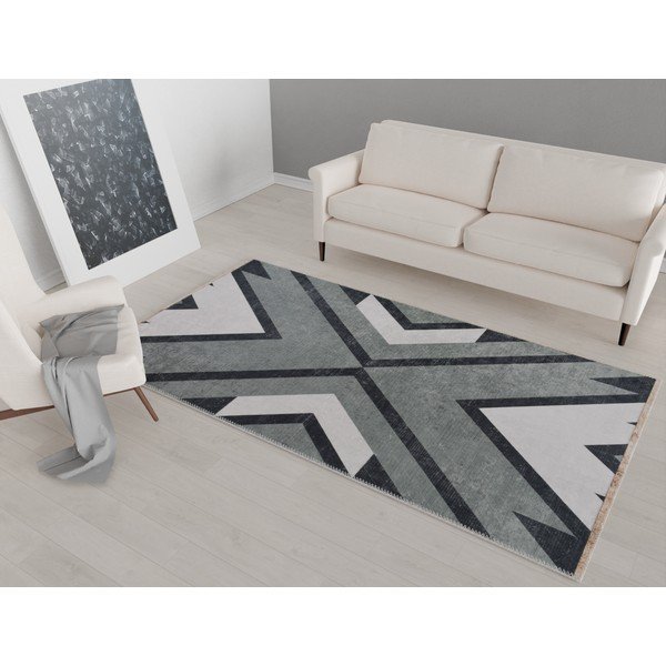 Szary dywan odpowiedni do prania 180x120 cm – Vitaus-image-1