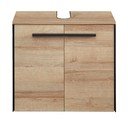 Wisząca szafka pod umywalkę w dekorze dębu w naturalnym kolorze 53x60 cm Quickset 395 – Pelipal