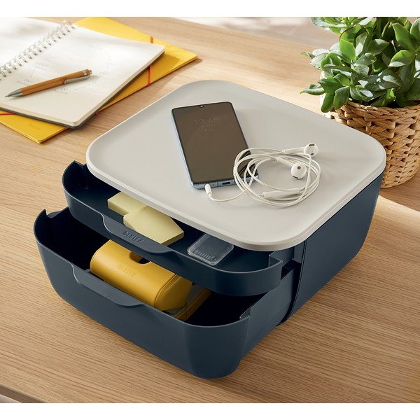 Szary pojemnik z szufladami Leitz Cosy-image-1