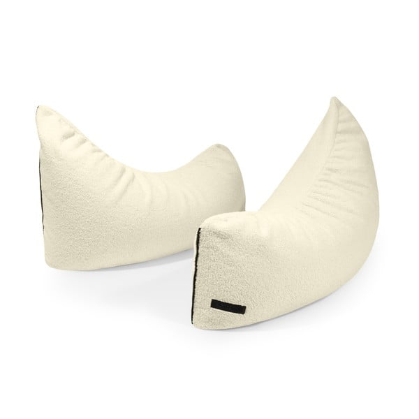 Brązowy dziecięcy worek do siedzenia z materiału bouclé Clip Clap 90 – SLOWDOWN-image-4