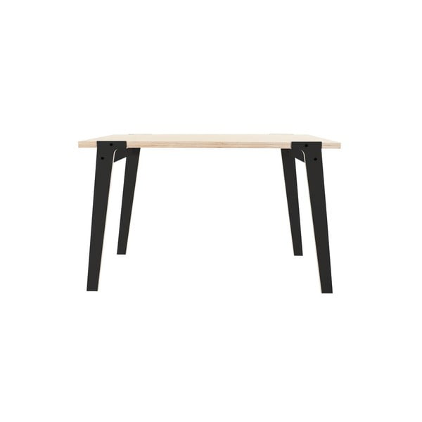 Czarny stół/biurko rform Switch, blat 122x63 cm