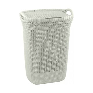 Beżowy kosz na pranie Curver Knit Hamper, 57 l