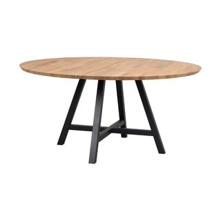 Okrągły stół z blatem z drewna dębowego 150x150 cm Carradale – Rowico