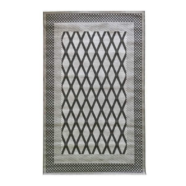 Szary wytrzymały dywan Floorita Net Grey, 194x290 cm