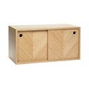 Półka z drewna dębowego Hübsch Herringbone