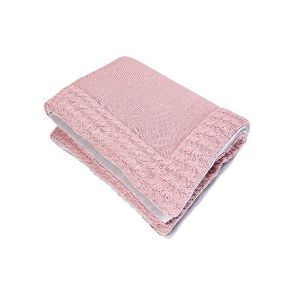 Różowa bawełniana mata Kindsgut Mat, 70x90 cm-image-2