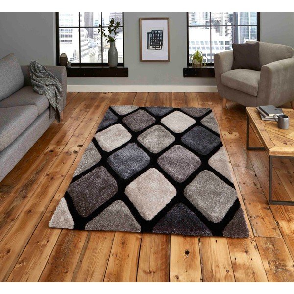 Ciemnoszary dywan tkany ręcznie 120x170 cm Noble House – Think Rugs-image-1