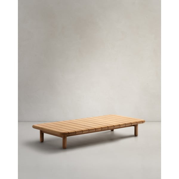 Stolik ogrodowy z litego drewna tekowego 70x140 cm Turqueta – Kave Home-image-3