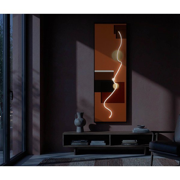 Obraz drukowany z ramą w zestawie/na płótnie 50x150 cm LED – Mauro Ferretti-image-3