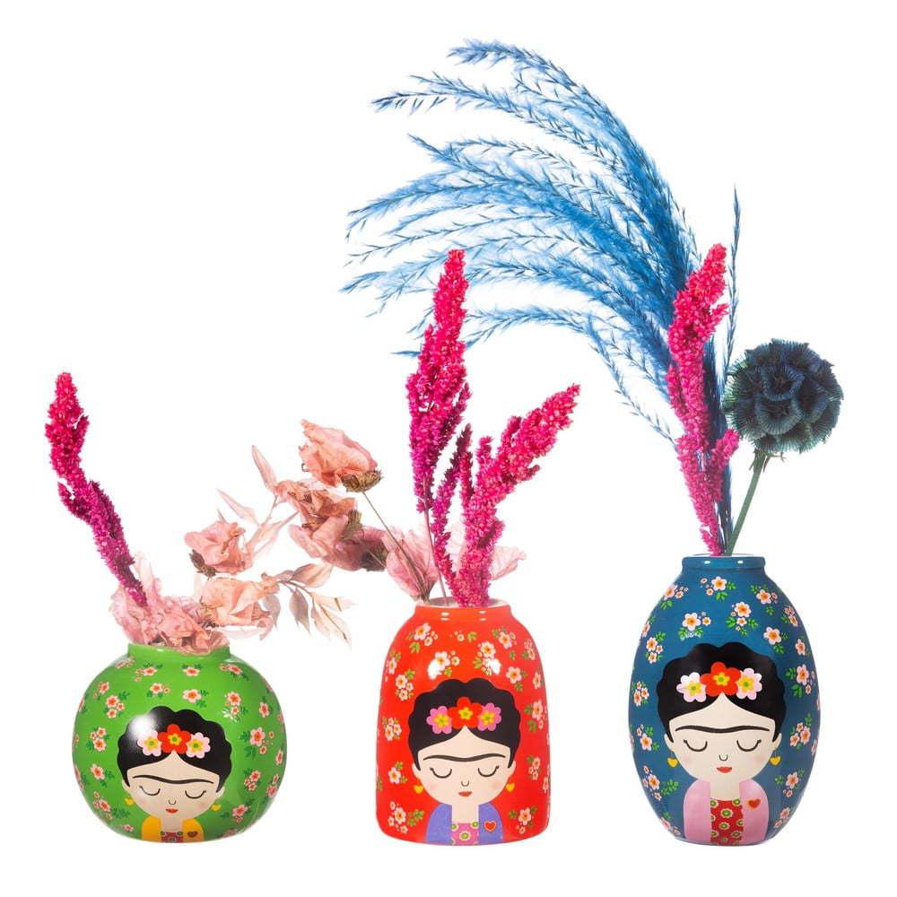 Ceramiczne wazony zestaw 3 szt. (wysokość 8 cm) Floral Frida – Sass & Belle (zdjęcie 3)