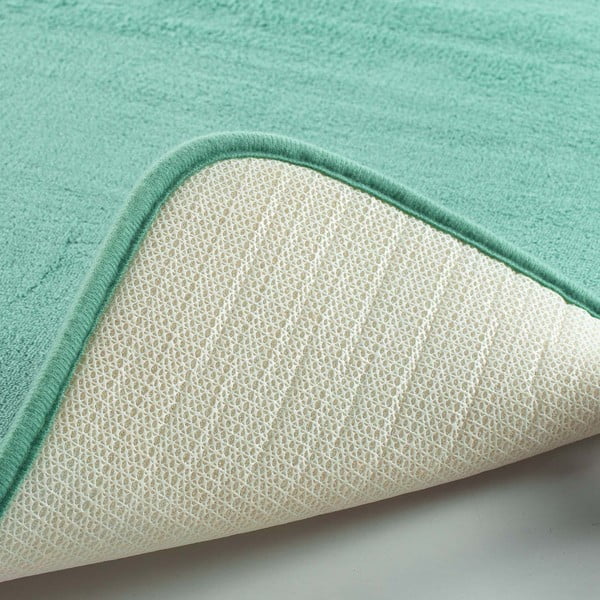 Turkusowy dywanik łazienkowy 50x120 cm Vitamine – douceur d'intérieur-image-4