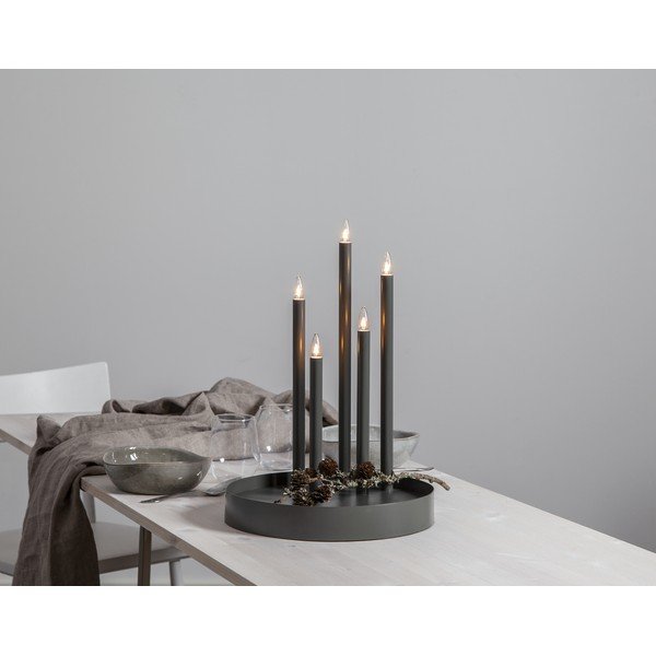 Czarna dekoracja świetlna ø 32 cm Deco – Star Trading-image-3