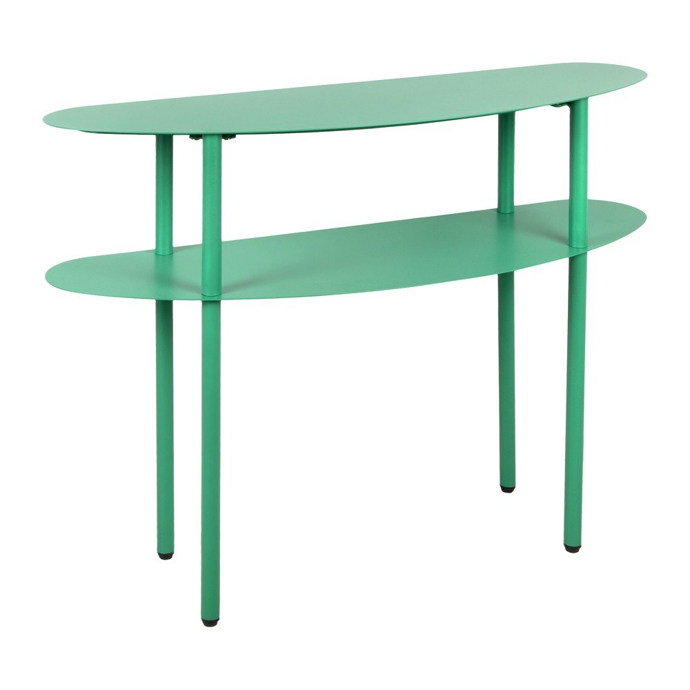 Zielona metalowa konsola 28x90 cm Cool Retro – Leitmotiv