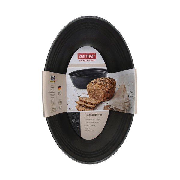 Owalna forma do pieczenia chleba Zenker Black, 26,5x16,5 cm-image-3