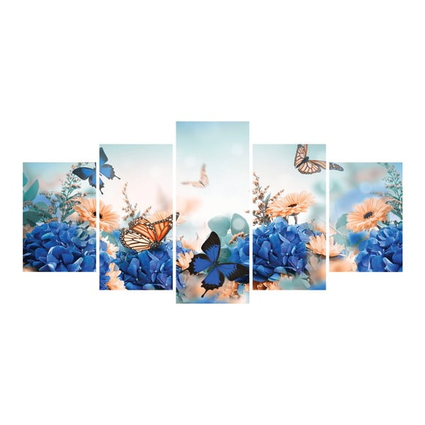 Wieloczęściowy obraz La Maison Des Couleurs Blue Butterflies