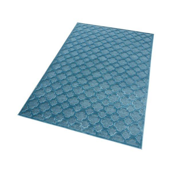 Niebieski dywan z wiskozy Mint Rugs Bryon, 80x125 cm-image-3