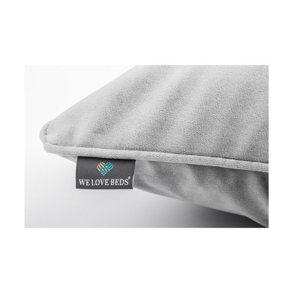Szara poszewka na poduszkę WeLoveBeds Silver, 40x60 cm-image-2
