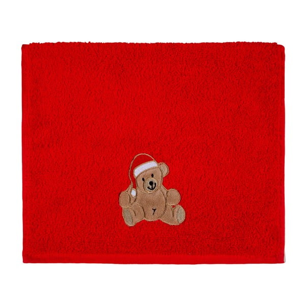 Ręcznik Christmas Teddy Red, 30x50 cm