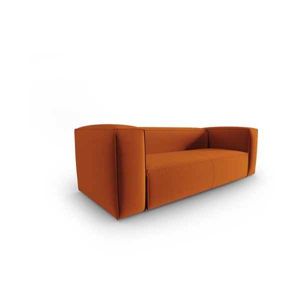 Pomarańczowa aksamitna sofa 200 cm Mackay – Cosmopolitan Design-image-2