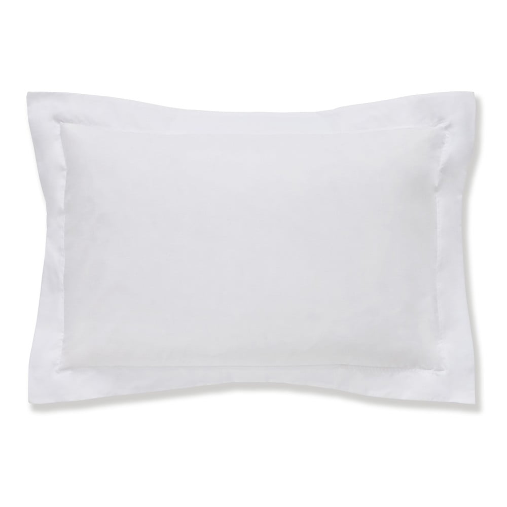 Biała poszewka na poduszkę z bawełny organicznej Bianca Oxford Organic, 50x75 cm