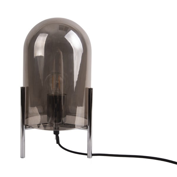 Szara szklana lampa stołowa Leitmotiv Glass Bell-image-2
