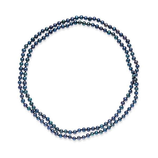 Niebieski naszyjnik perłowy Nova Pearls Copenhagen Emilie