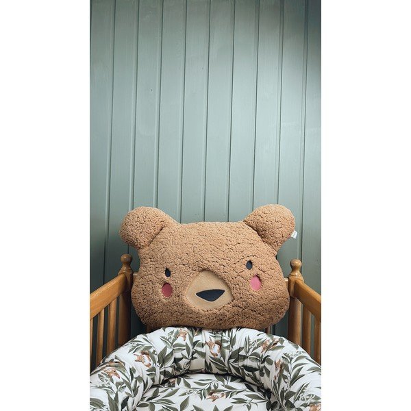 Poduszka dziecięca z mikropluszu Bear – Malomi Kids-image-1