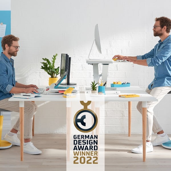 Blat roboczy z wysuwaną półką Ergo – Leitz-image-1