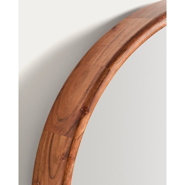 Lustro z drewnianą ramą ścienne ø 49,5 cm Berale – Kave Home-image-3