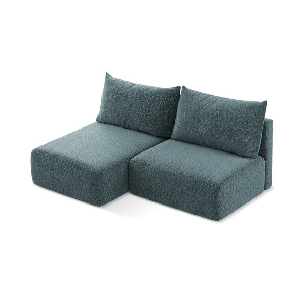 Turkusowy rozkładany/ze schowkiem narożnik (lewostronny) Kalena – Makamii-image-3