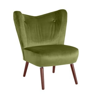 Zielony fotel Max Winzer Sari Velvet