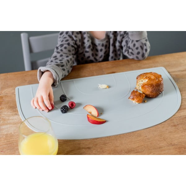 Niebieska silikonowa mata stołowa Kindsgut Rainbow, 47x26 cm-image-3