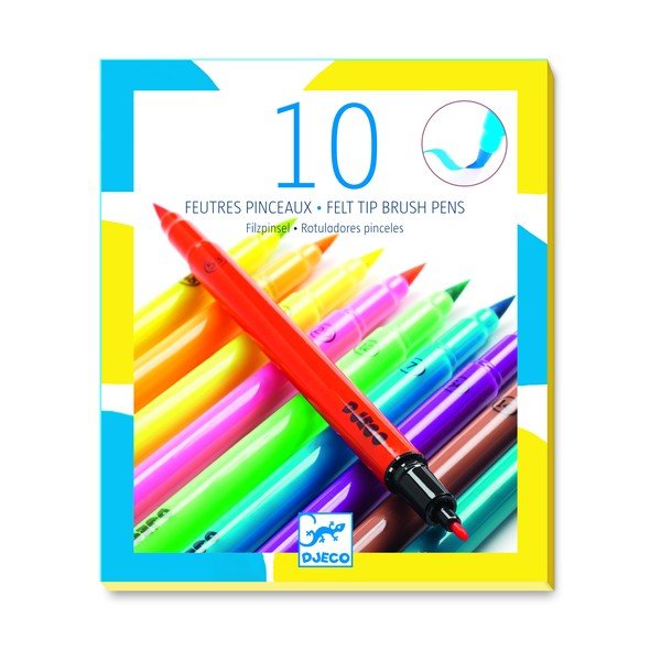 Zestaw 10 neonowych flamastrów Djeco-image-2