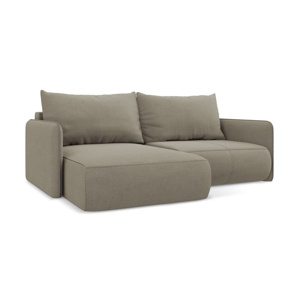 Beżowy rozkładany/ze schowkiem narożnik (lewostronny) Nanea – Makamii-image-2