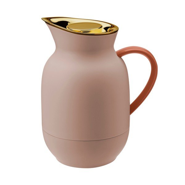 Brzoskwiniowy plastikowy dzbanek termos 1 l Amphora – Stelton