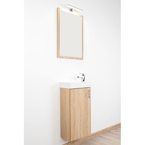 Niska wisząca szafka pod umywalkę w dekorze dębu 40x79 cm Oia – STOLKAR-image-4